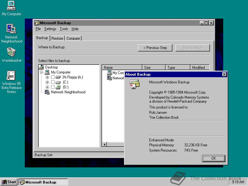 boot windows 95 in gui