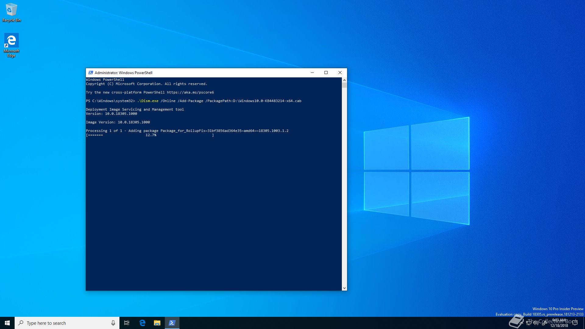 Microsoft Windows 10 v1903, 10.0.18305.1003 - The Collection Book