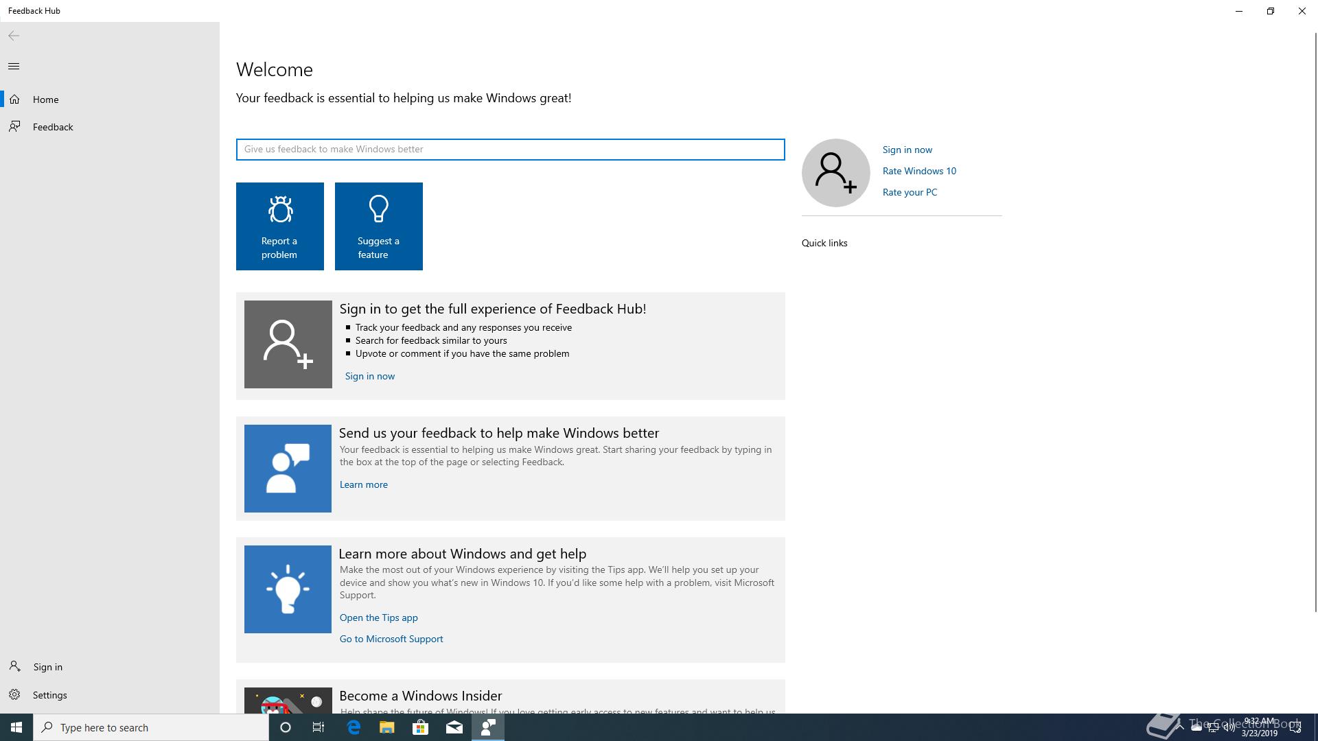 Feedback windows 10 что это. Feedback windows 10 что это